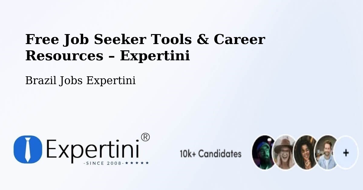 Free Job Seeker Tools & Career Resources – Inhapim - Inhapim, Brazil Jobs Expertini