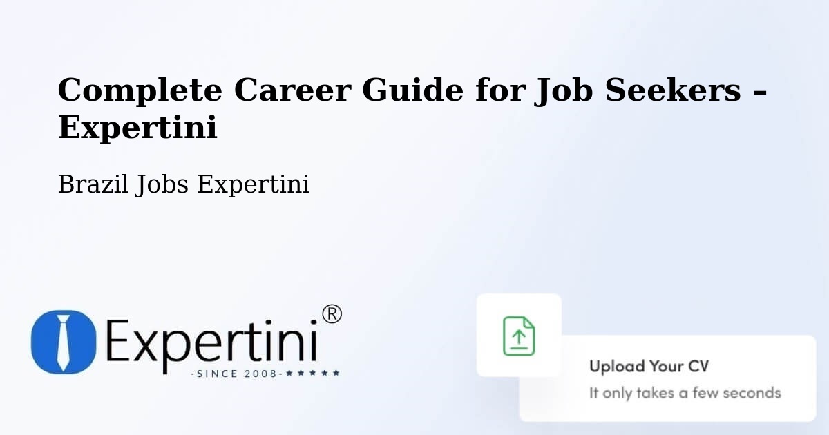 Career Guide for Job Seekers – Inhapim - Inhapim, Brazil Jobs Expertini
